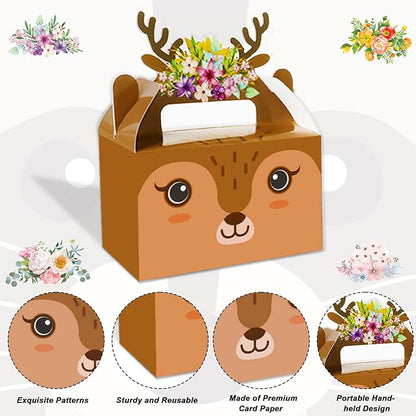 Tevxj 24 Pieces Woodland Animals Party Favors Boxes Woodland Treat Bags - Image 4