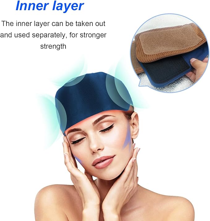 Head Scalp Massager Scalp Massage Instrument Rechargeable Massager Airbag for Head,Muscles, Leg, Electric Percussion with Portable Design for Deep Relaxation & Stress Relief Great Gift