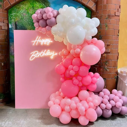 Pink and White Balloons, Baby Pink Latex Balloon - Image 9