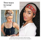Wide Headbands for Women Knotted No Slip Head Bands Soft Turban Headband Hair Accessories Boho African Solid Color Head Wraps for Women Yoga Workout Pack of 6