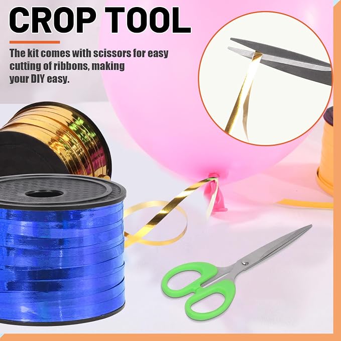 Tanstic 9Pcs Wide Curling Ribbon Set, 800 Yards Total Assorted Colors Wrapping - Image 6