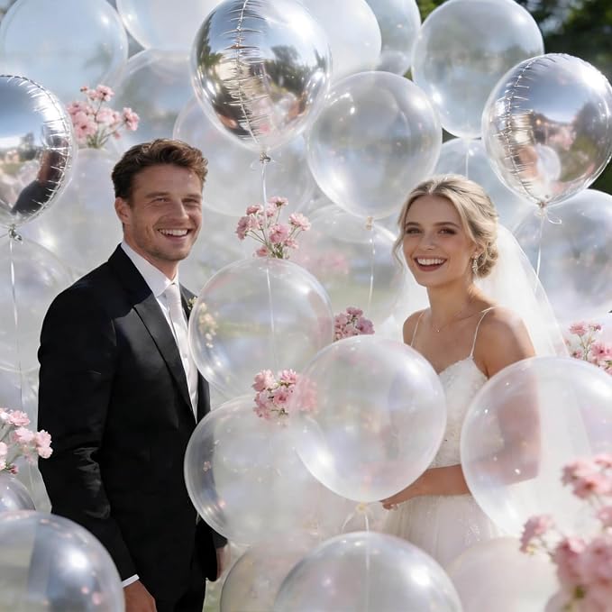 110pcs Clear Balloons, Transparent Balloon - Image 6