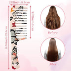 Wide Tooth Comb,Effortless Tangle Removal for Curly, Wet, Long Hair Wet,Cute Aesthetic Design for Women Men and Girls (Brown-12)