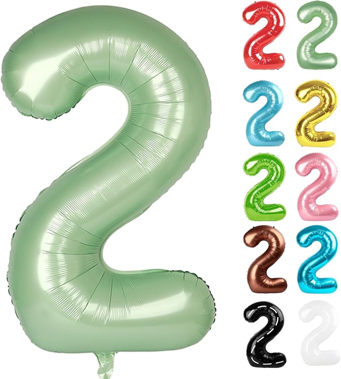 Oliver Green Number 2 Balloon 40 Inch by IWERP