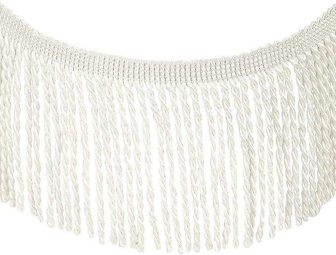 5 Yard Curtain Bullion Fringe Trim-Rayon Tassel Embellishments | 4 Inch Wide by fenghuangwu