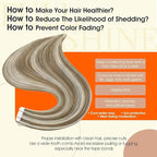 Full Shine Tape in Hair Extensions Remy Human Hair 22 Inch Tape in Extensions for Women Straight Hair Extensions Tape ins Color 8 Ash Brown Highlights 60 Platinum Blonde 50Gram 20pcs Natural Hair