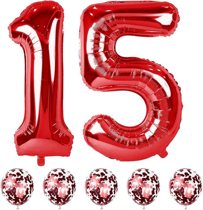 40 Inch 15 Foil Balloons by Lingqiang