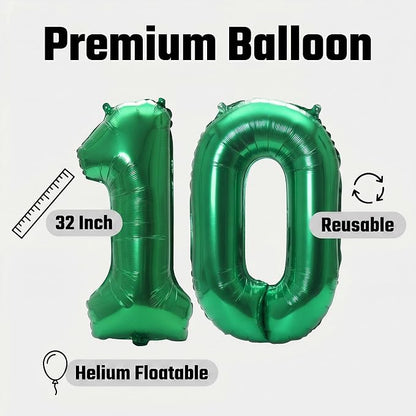 Number 10 Balloon Foil Mylar Balloons - Image 6