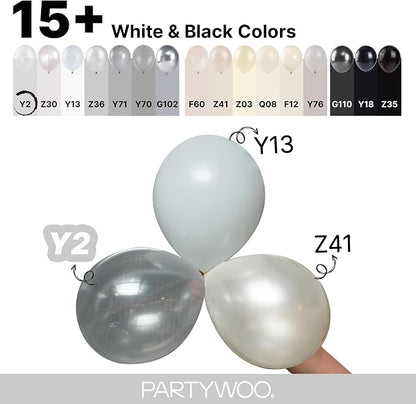 PartyWoo Clear Balloons 140pcs Different Sizes of 18 12 10 5 Inch | Balloons - Image 4
