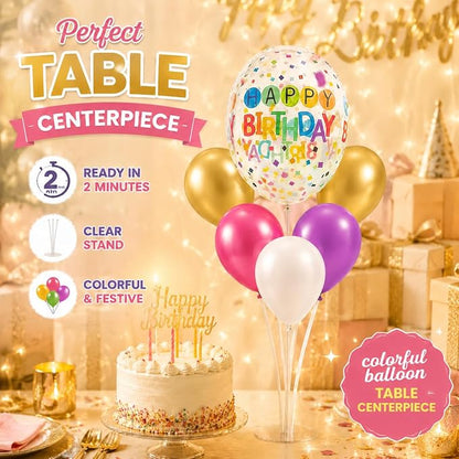 6 Sets Balloon Stand Kit for Table, Balloon Holder Sticks - Image 3