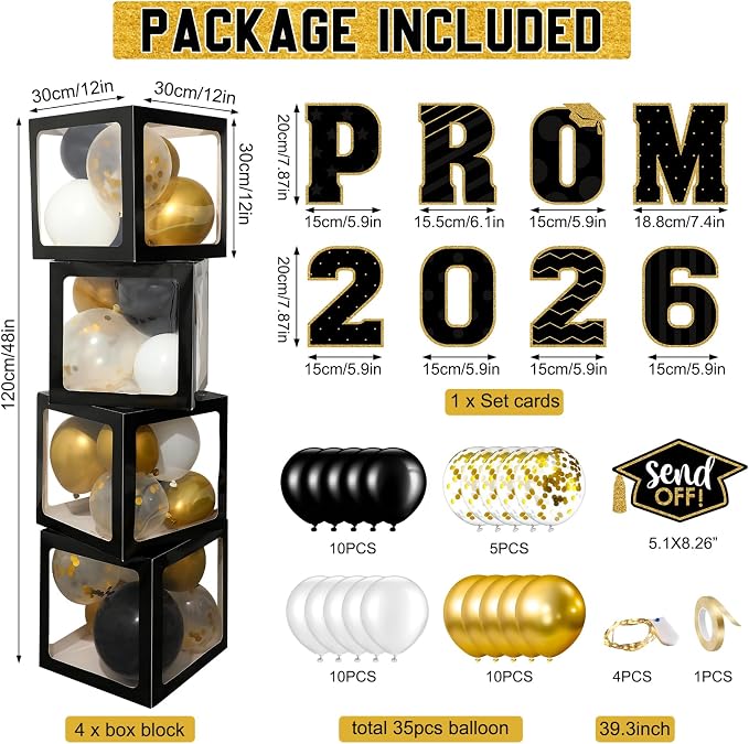 Graduation Prom Party Decorations Class of 2026, Graduation Prom Party Supplies - Image 2