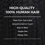 Lashey Seamless Clip in Hair Extensions Human Hair Kinky Straight 130g 9pcs 18 Inch Natural Black Invisible PU Weft Clip in Hair Extensions for Women
