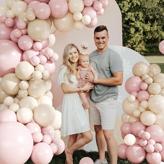Dusty Pink Balloon Arch Garland Kit - Image 5