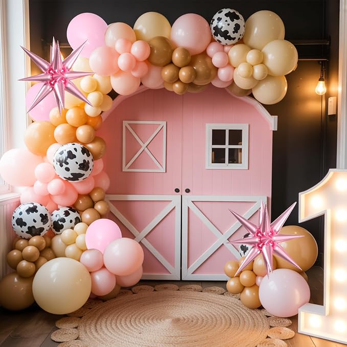 Pink Cow Balloons, 12 Inch Cowgirl Balloons - Image 6