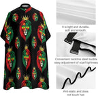 Women Rasta Flag Reggae King Lion Black Haircut Barber Cape Cover, Extra Large Hairdressing Apron for Home Stylists, Easy Clean