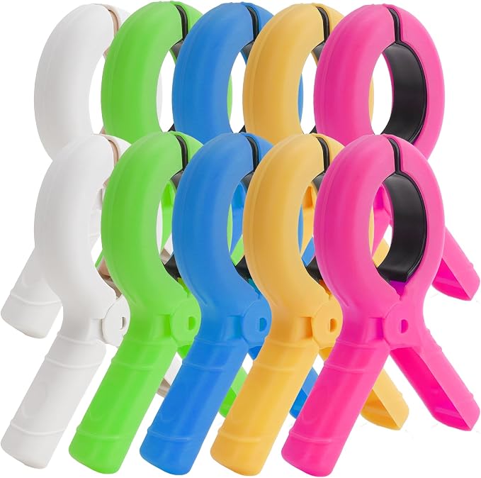10 Pack Large Beach Towel Clips by Unknown