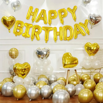 Happy Birthday Balloons Banner, Foil Balloon Personalized Name Letters Balloons - Image 2