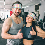 Easter Bunny & Eggs Style Sports Headband for Men Women Moisture Wicking Sweatband for Basketball, Running, Gym