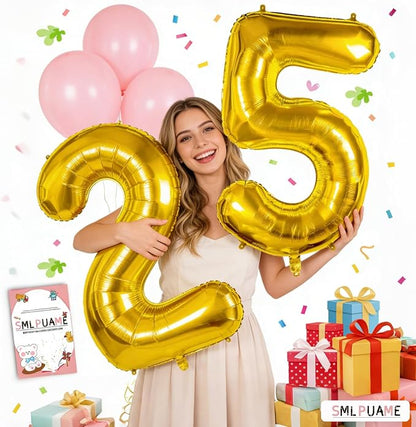 40 Inch Gold Number 5 Balloon, 5th Birthday Decoration Boys Girls | Large Self - Image 5