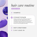 HASK Blonde Care Shampoo + Conditioner Set for Blonde Hair | Sulfate-Free, Gluten-Free, Vegan, Color Safe | 12oz each