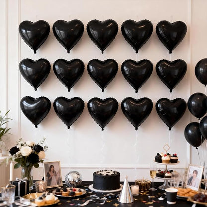 Black Heart Balloons - Image 6