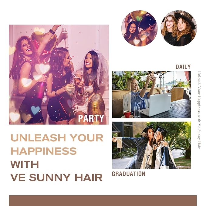 Ve Sunny Clip in Hair Extensions Real Human Hair, Clip on Hair Extensions for Women, Human Hair Clip in Extensions Jet Black Hair Extensions Natural 5pcs 12inch 80g