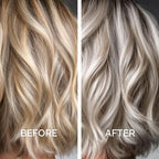 Just Nutritive Purple Toning Shampoo for Blonde, Gray, White, Silver, and Bleached Hair - Eliminate Brassiness, Boost Shine, Repairs, Hydrates, Sulfate-Free, Paraben-Free, Anti-Yellowing, 8 oz.