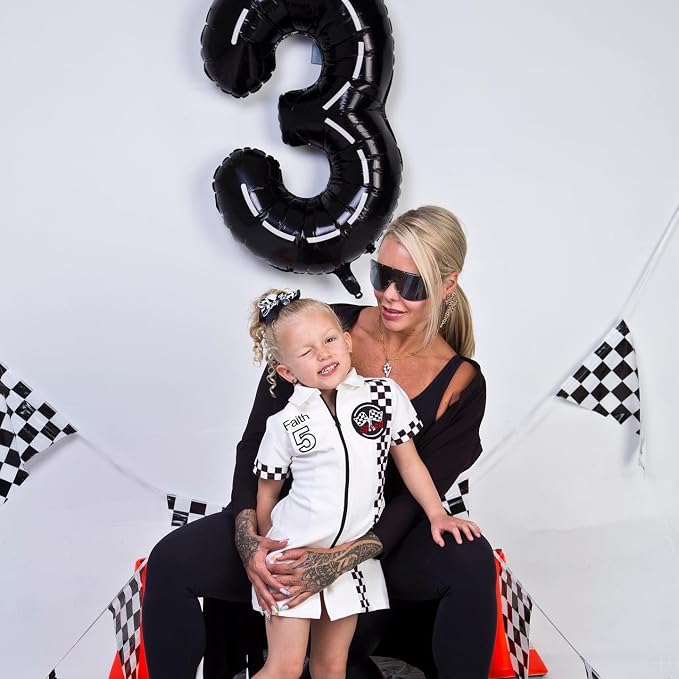 Line 3 Balloon - Number Balloon 40 Inch, 3st Line Birthday Decorations | Giant - Image 4