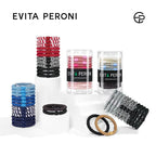 EVITA PERONI Hair Ties 12 Pcs Set, High Elastic Ponytail Holders, Hair Ties No Damage, Elastic Ties for Thick Hair Women Men, Gifts for Mother Sister Girlfriend (Amber Shadow)