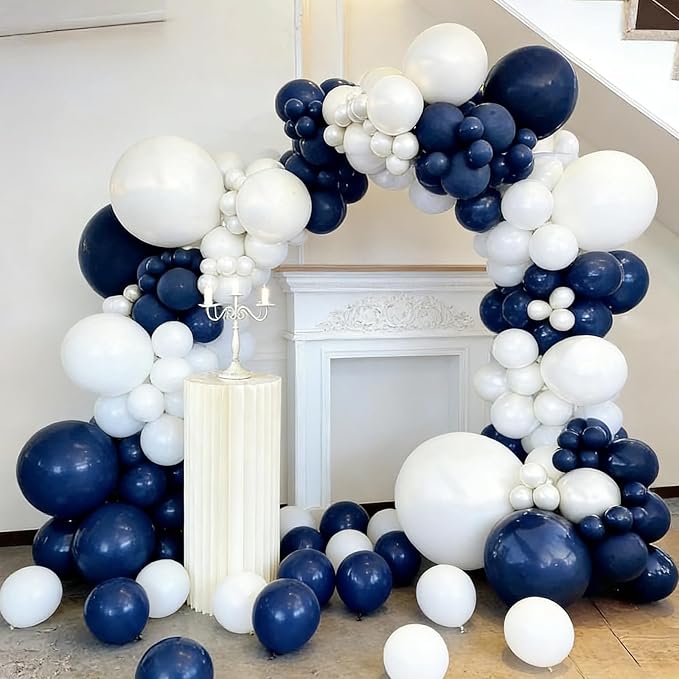 50pcs 12 Inch Premium Navy Blue Latex Balloons | Royal & Dark Blue Balloons - Image 3