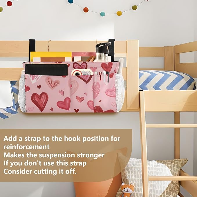 Bedside Caddy Hanging Bunk Bed Caddy Bed Organizer Hanging Pocket - Image 6