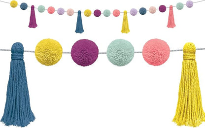 Teacher Created Resources Oh Happy Day Pom-Poms and Tassels Garland by TeacherCreatedResourcesOS