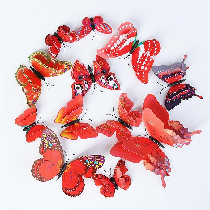 OPSEAM 3D Butterfly Wall Decor Butterfly Decorations Stickers by Opseam