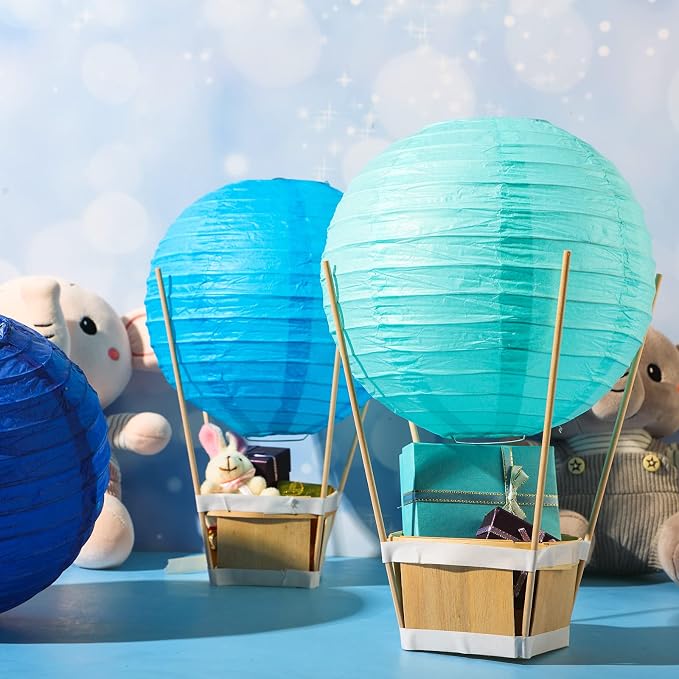24 Set Hot Air Balloon Table Centerpieces Baby Shower Party Decoration Paper - Image 4