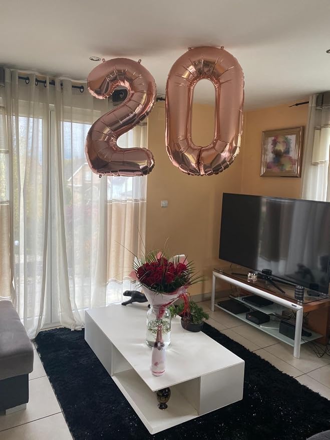 Number Balloons Rose Gold 24 Balloon 40 inch - Image 5