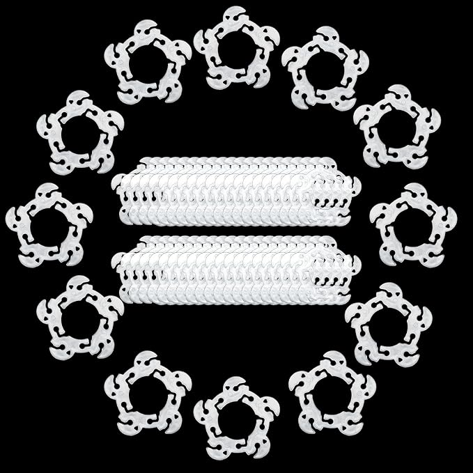 50 Pcs Balloon Arch Rings, Balloons Stand Connectors Clip Holders, Balloon Arch by Unknown