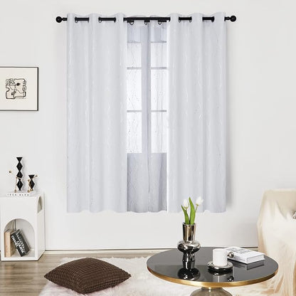 Deconovo Living Room Curtains 72 Inches Long, Thermal Insulated, Room Darkening - Image 2