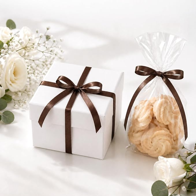 KINGLAKE Brown Satin Ribbon - Image 4