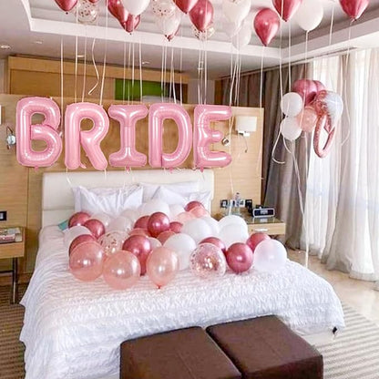 40 Inch Pastel Pink BRIDE Balloons Bachelorette - Image 6