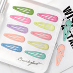 Small Hair Barrettes For Women No Slip Metal Snap Clips For Thin And Fine Hair,Matte Yellow Pink Blue Green Purple,20 PCS,1.97 x 0.5 Inch.
