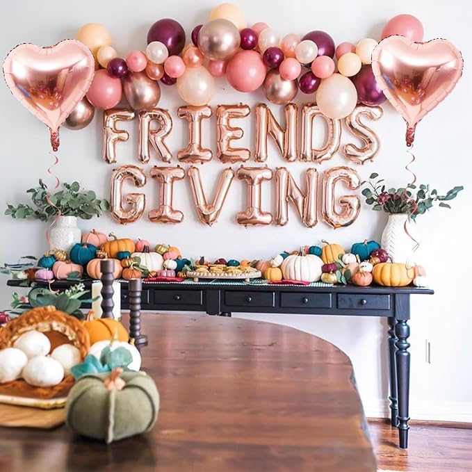 Jobkoo Friendsgiving Balloons Friends Giving Party Decorations 16 Inches Tall - Image 3