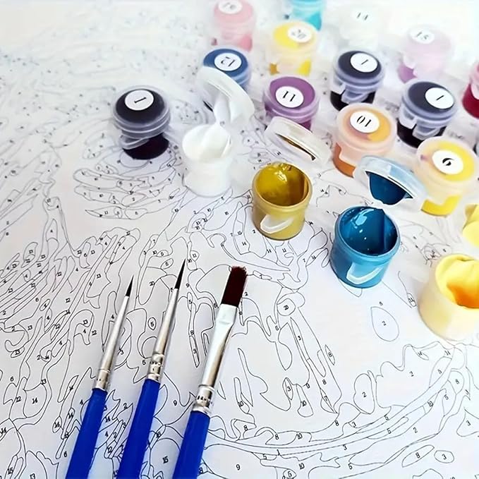 GEMFAMILY Black Cat Paint by Numbers Kit - Image 7