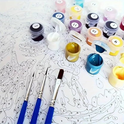 GEMFAMILY Black Cat Paint by Numbers Kit - Image 7