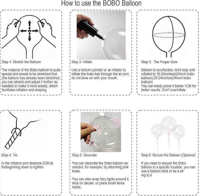 24" 20" Bobo Bubble Balloons - Image 9