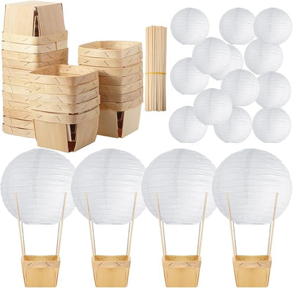 24 Set Hot Air Balloon Table Centerpieces Baby Shower Party Decoration Paper by Namalu