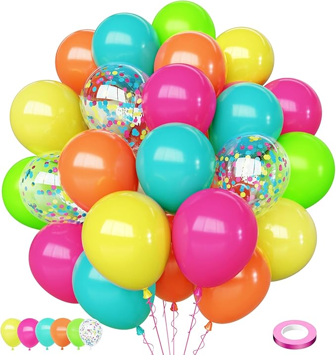 Tropical Hawaiian Balloons Set by Mobacurty