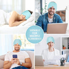 Cold Head Hat, Ice Head Wrap, Ice Pack Cap -LightGreen