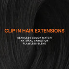 Full Shine Black Hair Extensions Real Human Hair Clip ins Black Straight Clip in Human Hair Extensions Invisible Remy Hair Clip ins for Women 20 Inch 7 Pcs 120 G