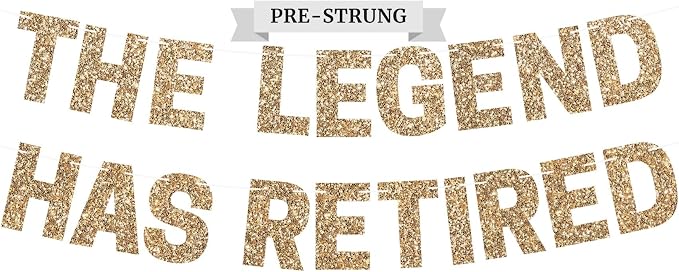 Pre-Strung The Legend Has Retired Banner by PerfectOccasion