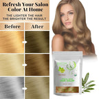 100% Organic Henna Hair Color – Natural, Chemical-Free Hair Dye for Rich, Vibrant Color & Gloss – Grey Coverage, Safe for All Hair Types, Vegan Non-Toxic, Herbal Hair Treatment (DARK BLONDE)
